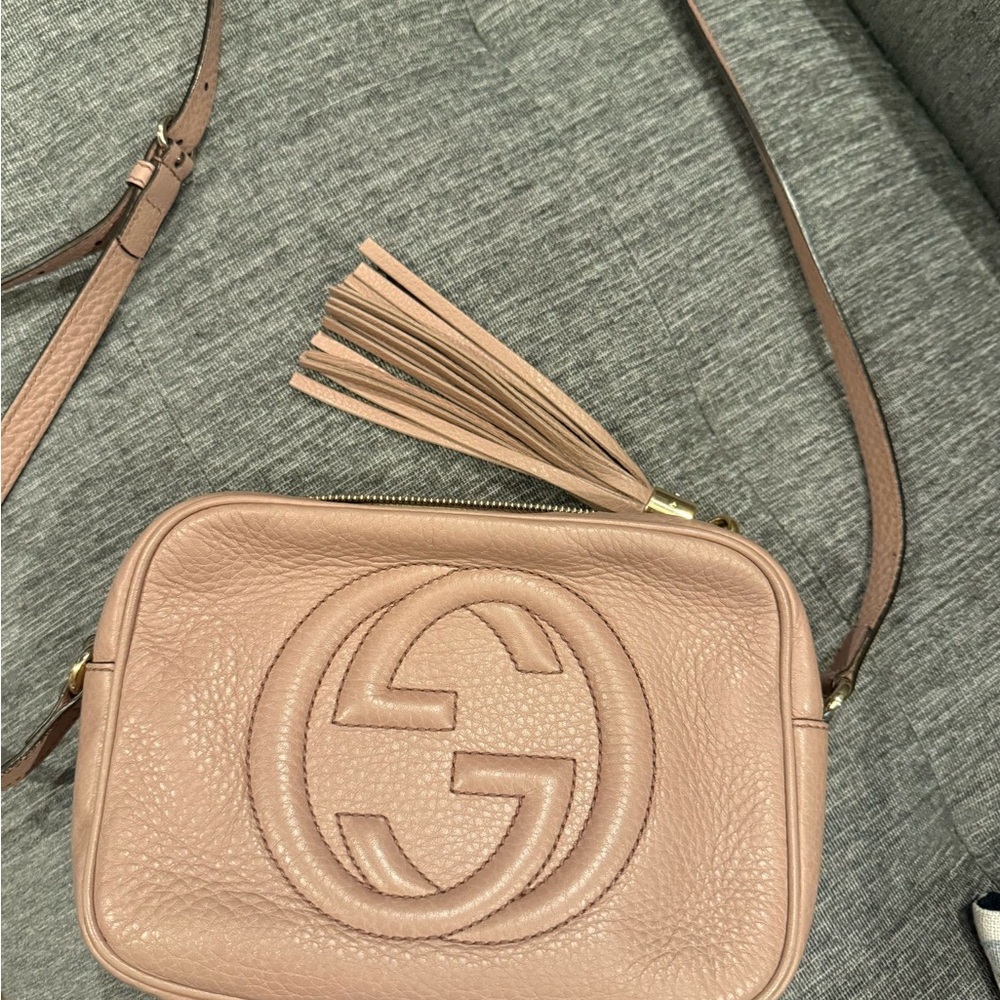 Gucci Pink Crossbody Bag with Tassel Detail